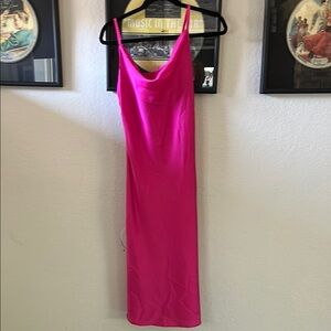 Elegant Pink Slip Dress